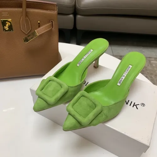 Cheap Manolo Blahnik Slippers For Women #1409575, $$96.00 USD On Manolo Blahnik Slippers