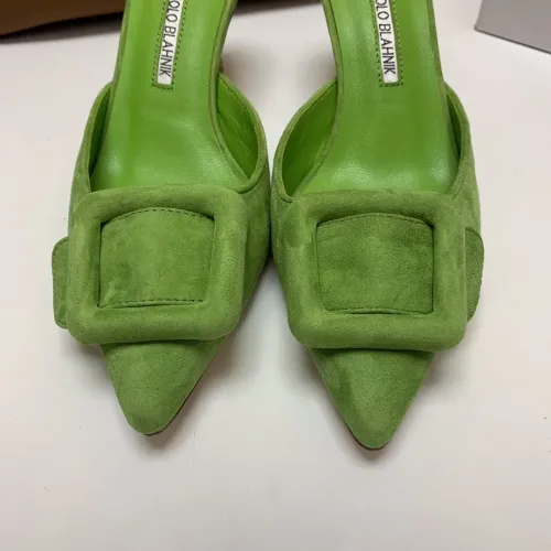 Replica Manolo Blahnik Slippers For Women #1409575 $96.00 USD for Wholesale