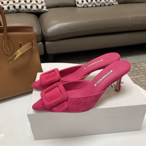 Cheap Manolo Blahnik Slippers For Women #1409577, $$96.00 USD On Manolo Blahnik Slippers