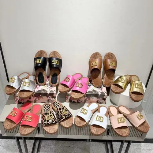 Replica Dolce & Gabbana D&G Slippers For Women #1409658 $88.00 USD for Wholesale