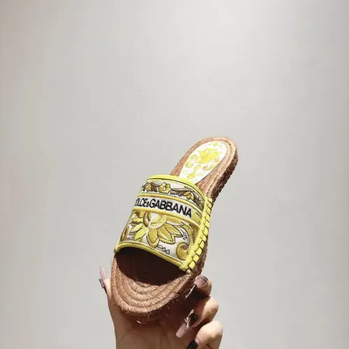 Replica Dolce & Gabbana D&G Slippers For Women #1409668 $88.00 USD for Wholesale