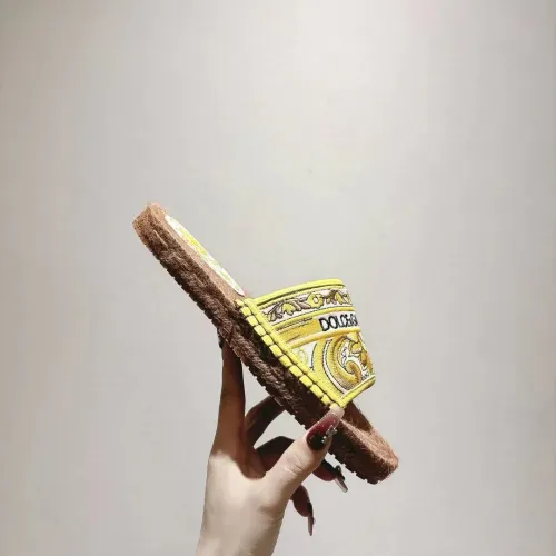 Replica Dolce & Gabbana D&G Slippers For Women #1409668 $88.00 USD for Wholesale