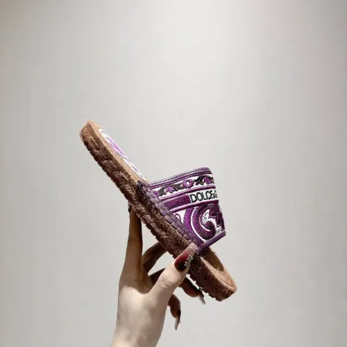 Replica Dolce & Gabbana D&G Slippers For Women #1409670 $88.00 USD for Wholesale