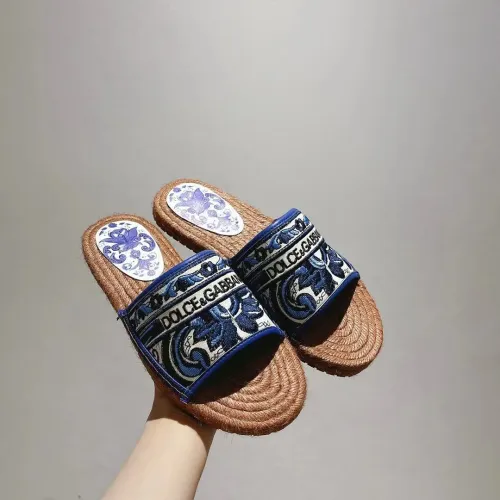 Cheap Dolce &amp; Gabbana D&amp;G Slippers For Women #1409671, $$88.00 USD On Dolce &amp; Gabbana D&amp;G Slippers