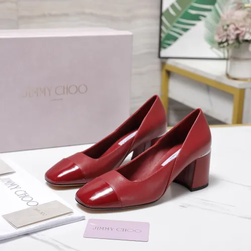 Cheap Jimmy Choo High-Heeled Shoes For Women #1410044, $$115.00 USD On Jimmy Choo High-Heeled Shoes