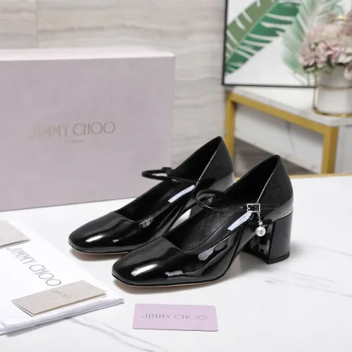 Cheap Jimmy Choo High-Heeled Shoes For Women #1410077, $$115.00 USD On Jimmy Choo High-Heeled Shoes