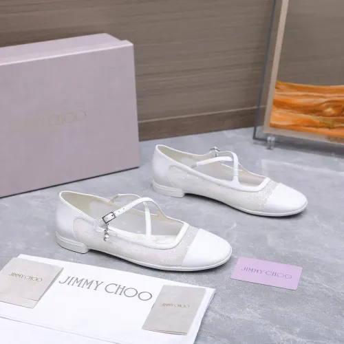 Replica Jimmy Choo Flat Shoes For Women #1410086 $108.00 USD for Wholesale