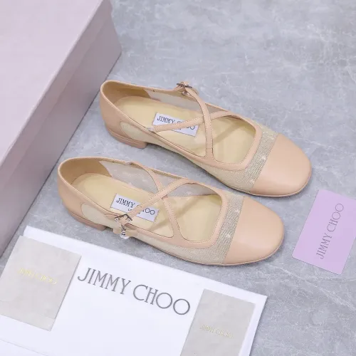 Replica Jimmy Choo Flat Shoes For Women #1410087 $108.00 USD for Wholesale