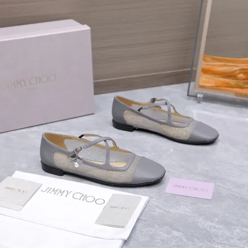 Replica Jimmy Choo Flat Shoes For Women #1410088 $108.00 USD for Wholesale