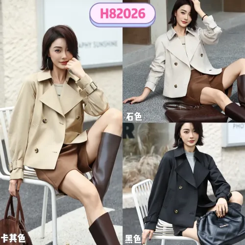 Replica Burberry Trench Coat Long Sleeved For Women #1410240 $132.00 USD for Wholesale
