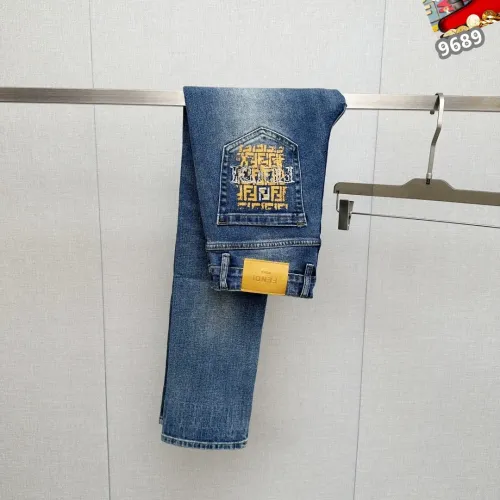 Replica Fendi Jeans For Men #1410390 $48.00 USD for Wholesale