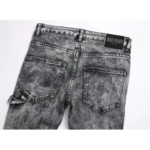 Replica Balmain Jeans For Men #1410422 $48.00 USD for Wholesale