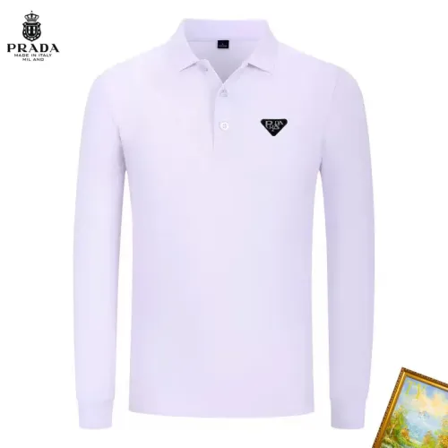 Cheap Prada T-Shirts Long Sleeved For Men #1410486, $$40.00 USD On Prada T-Shirts