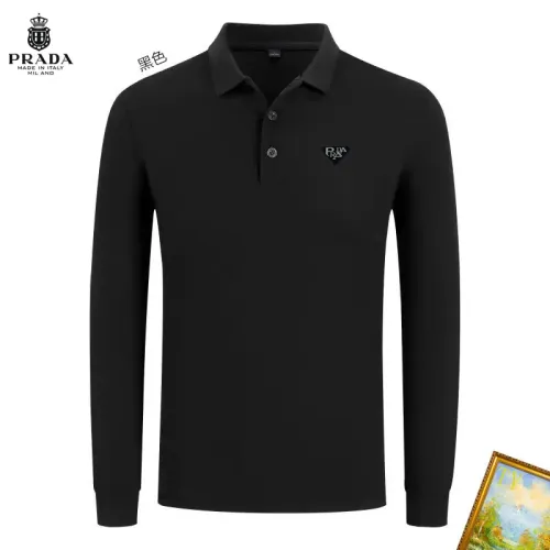 Cheap Prada T-Shirts Long Sleeved For Men #1410491, $$40.00 USD On Prada T-Shirts