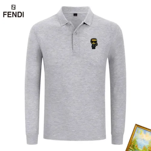 Cheap Fendi T-Shirts Long Sleeved For Men #1410498, $$40.00 USD On Fendi T-Shirts