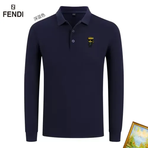 Cheap Fendi T-Shirts Long Sleeved For Men #1410501, $$40.00 USD On Fendi T-Shirts