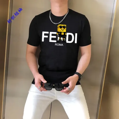 Cheap Fendi T-Shirts Short Sleeved For Men #1410929, $$45.00 USD On Fendi T-Shirts