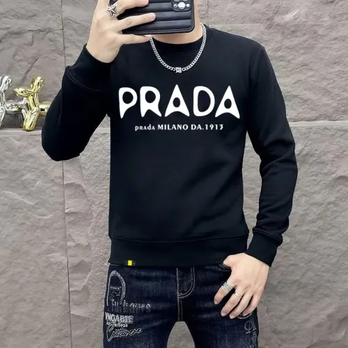 Cheap Prada Hoodies Long Sleeved For Men #1410965, $$48.00 USD On Prada Hoodies