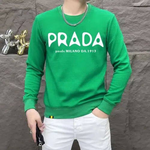 Cheap Prada Hoodies Long Sleeved For Men #1410966, $$48.00 USD On Prada Hoodies