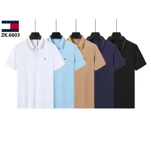 Replica Tommy Hilfiger TH T-Shirts Short Sleeved For Men #1411080 $38.00 USD for Wholesale