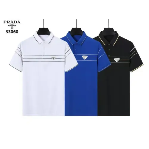 Replica Prada T-Shirts Short Sleeved For Men #1411266 $38.00 USD for Wholesale