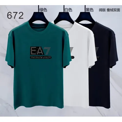 Replica Armani T-Shirts Short Sleeved For Men #1411439 $38.00 USD for Wholesale