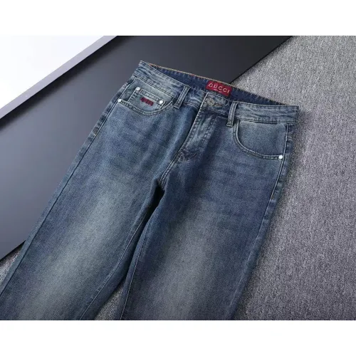 Replica Gucci Jeans For Men #1411583 $45.00 USD for Wholesale
