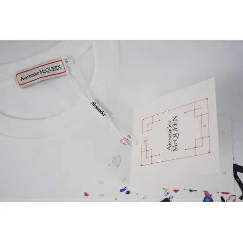 Replica Alexander McQueen T-shirts Short Sleeved For Unisex #1411615 $34.00 USD for Wholesale