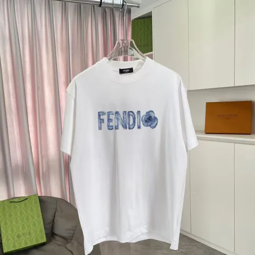 Cheap Fendi T-Shirts Short Sleeved For Unisex #1411704, $$42.00 USD On Fendi T-Shirts
