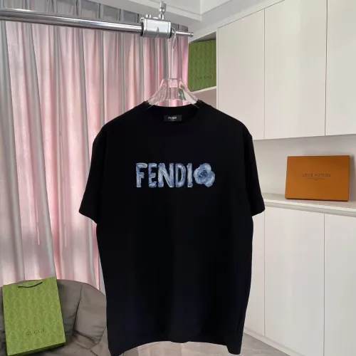 Cheap Fendi T-Shirts Short Sleeved For Unisex #1411707, $$42.00 USD On Fendi T-Shirts