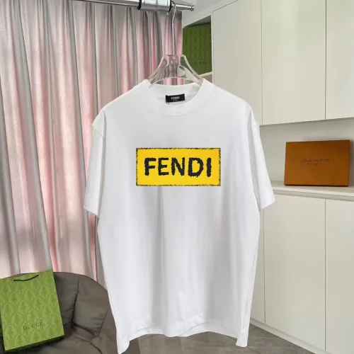 Cheap Fendi T-Shirts Short Sleeved For Unisex #1411709, $$42.00 USD On Fendi T-Shirts