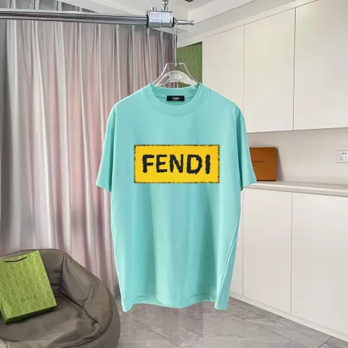 Cheap Fendi T-Shirts Short Sleeved For Unisex #1411711, $$42.00 USD On Fendi T-Shirts
