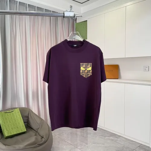 Cheap Fendi T-Shirts Short Sleeved For Unisex #1411976, $$42.00 USD On Fendi T-Shirts