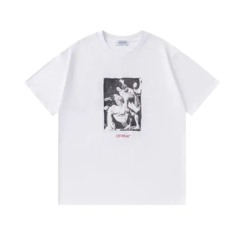 Cheap Off-White T-Shirts Short Sleeved For Unisex #1412175, $$32.00 USD On Off-White T-Shirts