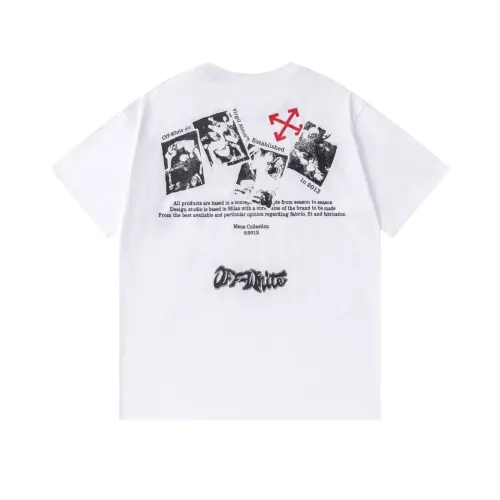Replica Off-White T-Shirts Short Sleeved For Unisex #1412175 $32.00 USD for Wholesale