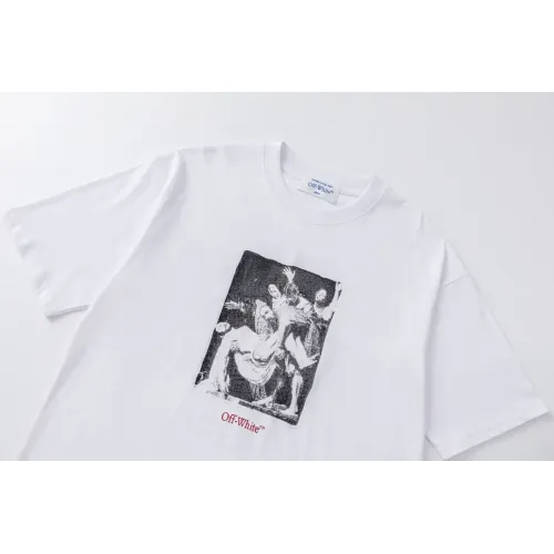 Replica Off-White T-Shirts Short Sleeved For Unisex #1412175 $32.00 USD for Wholesale