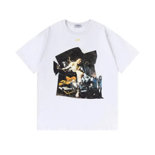 Cheap Off-White T-Shirts Short Sleeved For Unisex #1412185, $$32.00 USD On Off-White T-Shirts