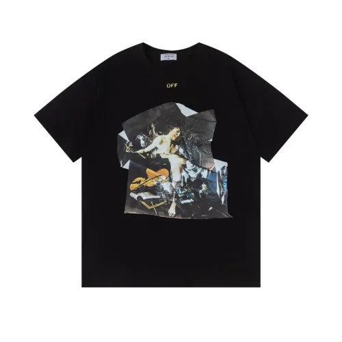 Cheap Off-White T-Shirts Short Sleeved For Unisex #1412186, $$32.00 USD On Off-White T-Shirts