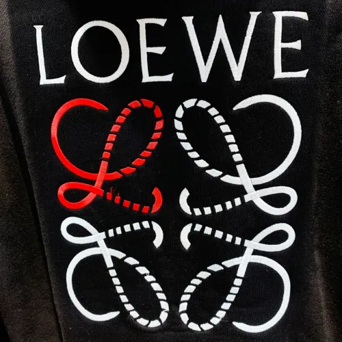 Replica LOEWE Hoodies Long Sleeved For Men #1412659 $85.00 USD for Wholesale