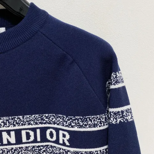 Replica Christian Dior Sweaters Long Sleeved For Men #1412724 $85.00 USD for Wholesale