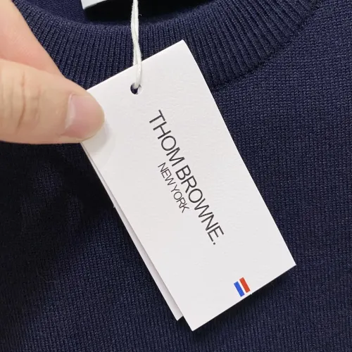 Replica Thom Browne TB Sweaters Long Sleeved For Men #1412758 $85.00 USD for Wholesale