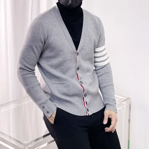 Replica Thom Browne TB Sweaters Long Sleeved For Men #1412841 $72.00 USD for Wholesale
