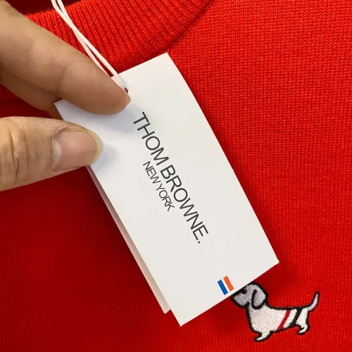 Replica Thom Browne TB Sweaters Long Sleeved For Men #1412859 $85.00 USD for Wholesale