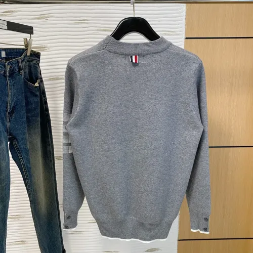 Replica Thom Browne TB Sweaters Long Sleeved For Men #1412860 $88.00 USD for Wholesale