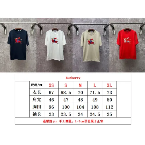 Replica Burberry T-Shirts Short Sleeved For Unisex #1412980 $48.00 USD for Wholesale