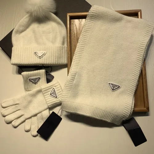 Cheap Prada Hat and Scarf and Glove Set #1413070, $$76.00 USD On Prada Hat and Scarf and Glove Set