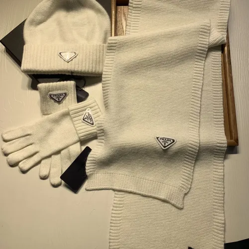 Replica Prada Hat and Scarf and Glove Set #1413070 $76.00 USD for Wholesale
