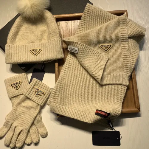 Replica Prada Hat and Scarf and Glove Set #1413071 $76.00 USD for Wholesale