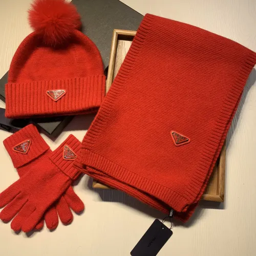 Cheap Prada Hat and Scarf and Glove Set #1413072, $$76.00 USD On Prada Hat and Scarf and Glove Set