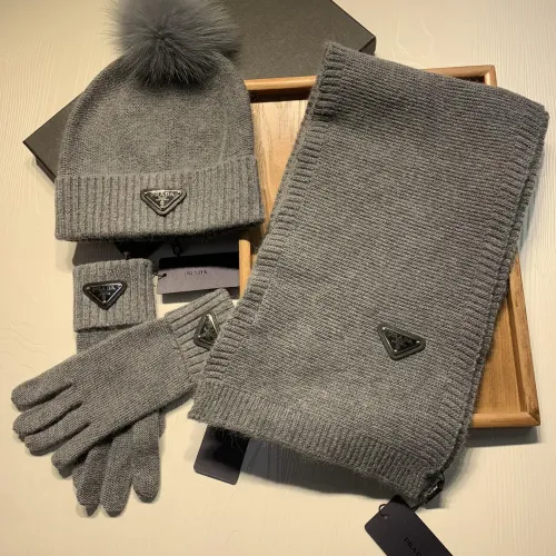 Cheap Prada Hat and Scarf and Glove Set #1413073, $$76.00 USD On Prada Hat and Scarf and Glove Set